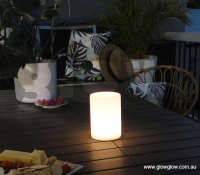 Glow LED Cylinder Table Lamp|Glow Illuminated LED Remote Control Table Lamp