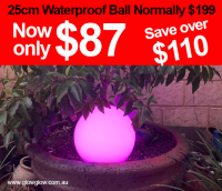 Glow LED waterproof sphere ball 25cm|Glow Illuminated LED waterproof sphere ball 25cm Remote Control